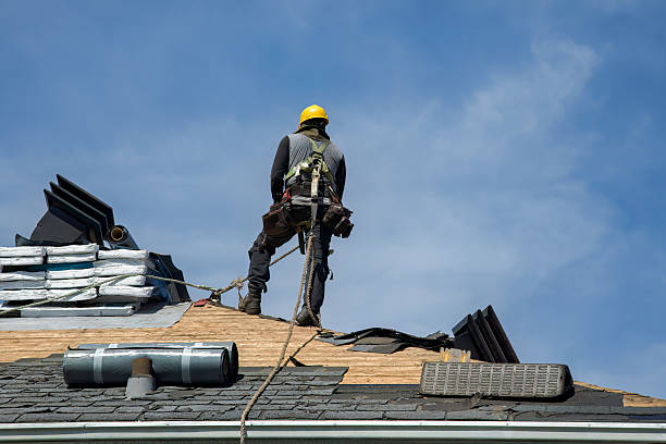 Professional Gutter Installation technician working in Georgetown, KY